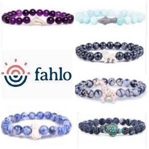 Fahlo stretch bead animal tracker bracelets turtle penguin dolphin shark giraffe
